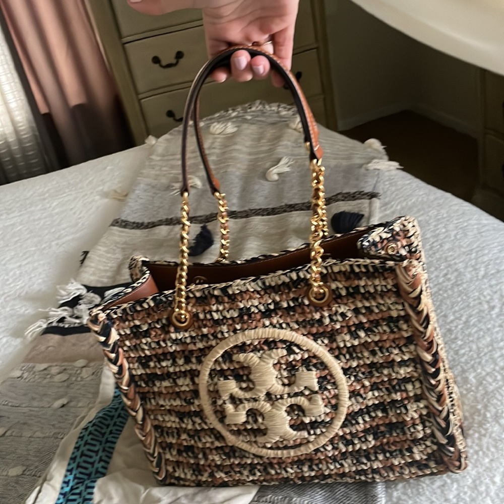Tory Burch Raffia Tote